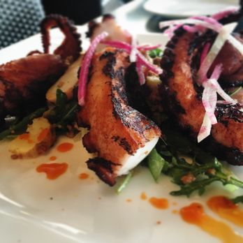 Splashes Restaurant - Spanish octopus starter - New American Near Me - Laguna Beach, California Splashes Restaurant - Spanish octopus starter - New American Near Me - Laguna Beach, California