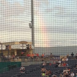 State College Spikes - Rainbow behind the stadium