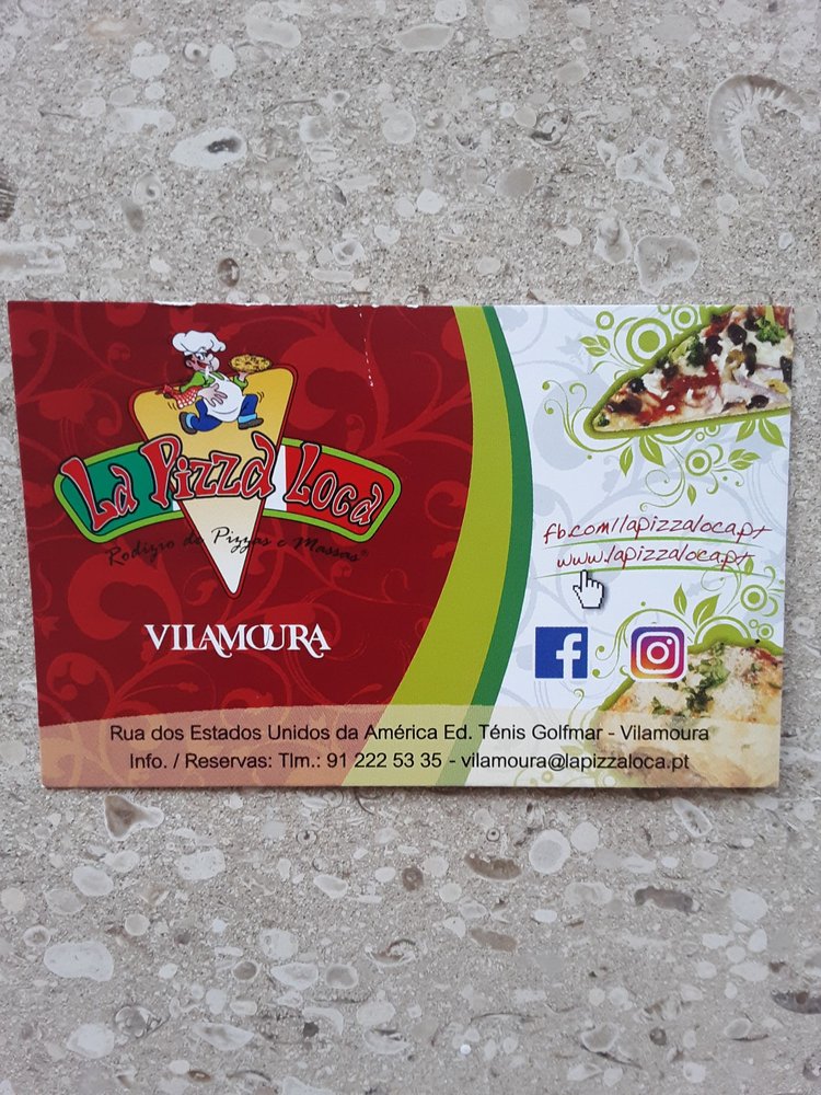 LA PIZZA LOCA Rua dos Estados Unidos da America Ed. Tenis Golfmar