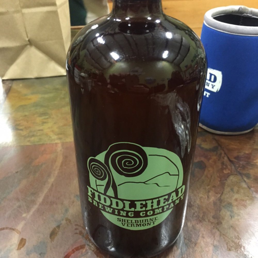 Fiddlehead Brewing - My pale ale growler which i took next door to Folino's Pizza. - Breweries Near Me - Shelburne, Vermont Fiddlehead Brewing - My pale ale growler which i took next door to Folino's Pizza. - Breweries Near Me - Shelburne, Vermont