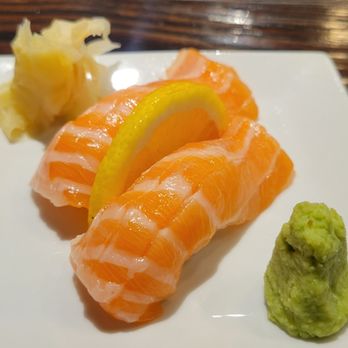 Zushi Sushi - Salmon Belly (Sake Toro) Nigiri, $7 - 4.5 Stars - Japanese Near Me - Issaquah, Washington Zushi Sushi - Salmon Belly (Sake Toro) Nigiri, $7 - 4.5 Stars - Japanese Near Me - Issaquah, Washington