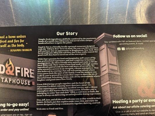 Menu photo 2 Food & Fire BBQ-Taphouse Moosic, PA
