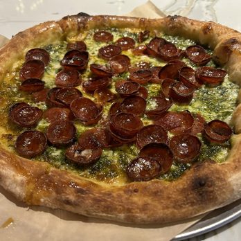 Bella Napoli - Charred Pepperoni pizza - Italian Near Me - Schaumburg, Illinois