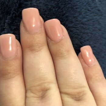 Aha Nails & Spa - Uneven color. - Nail Salons Near Me - Jacksonville, North Carolina
