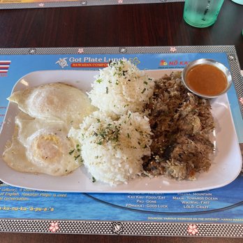 Got Plate Lunch - This was their special of the pork hash - Hawaiian Near Me - Benicia, California