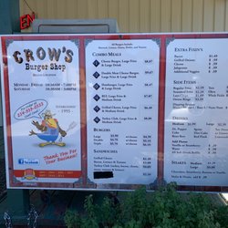 Crow's Burger Shop - Menu