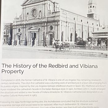 Redbird - Vibiana Cathedral "Historic" - New American Near Me - Los Angeles, California Redbird - Vibiana Cathedral "Historic" - New American Near Me - Los Angeles, California