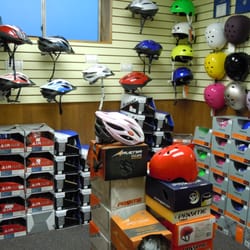 Prom Bike Shop - Helmets and other safety gear always in stock.