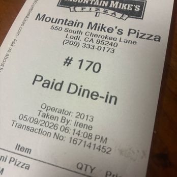 Mountain Mike's Pizza - Pizza Near Me - Lodi, California