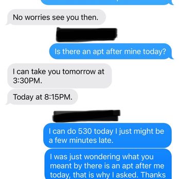 Beauty Blossom - Letting owner know as courtesy and she takes this as "rude" and says I was "difficult..." absolutely insane. - Eyelash Service Near Me - Woodbridge, Virginia