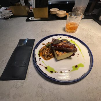 DONS Southern Social - Pork belly and polenta - Southern Near Me - Hot Springs, Arkansas DONS Southern Social - Pork belly and polenta - Southern Near Me - Hot Springs, Arkansas