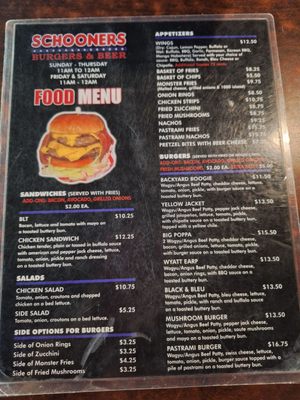 Menu photo 2 Schooners Burgers N Beer Colton, CA Menu photo 2 Schooners Burgers N Beer Colton, CA