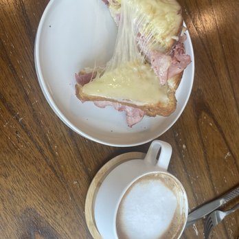 Chez Luc’s - Croque monsieur and cappuccino - Coffee & Tea Near Me - Sacramento, California