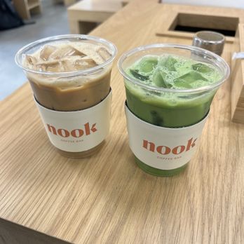 Nook coffee bar - House cold brew & Matcha Latte - Coffee & Tea Near Me - Rancho Cucamonga, California Nook coffee bar - House cold brew & Matcha Latte - Coffee & Tea Near Me - Rancho Cucamonga, California