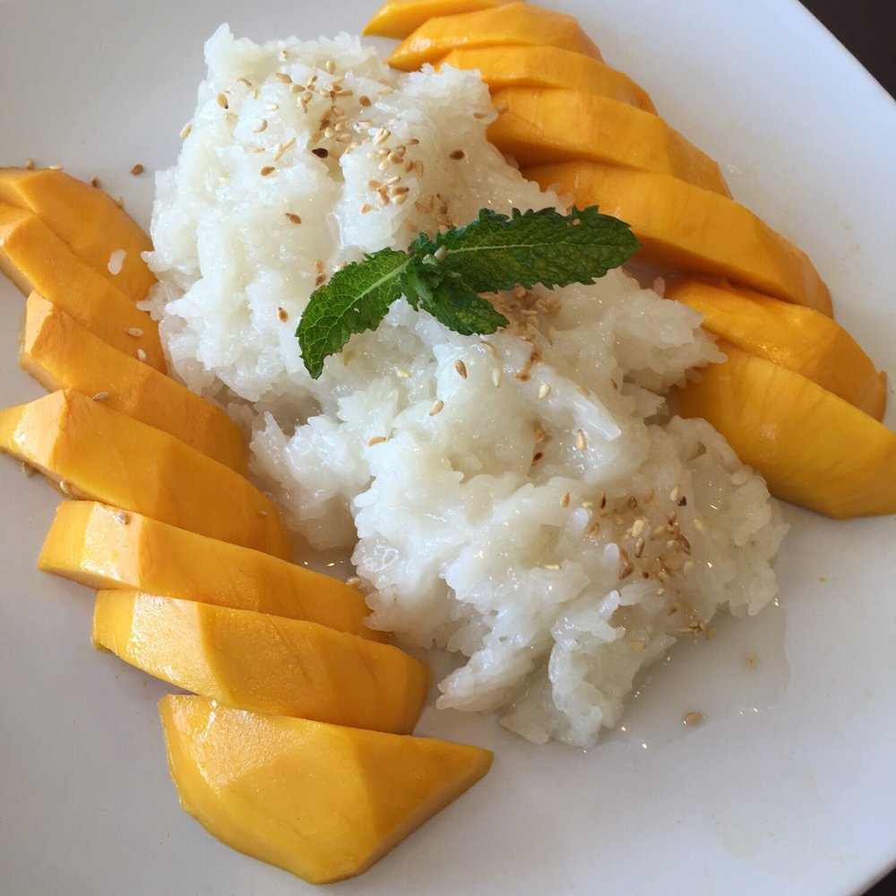 Surin Thai Eatery - Sticky rice with mango - Thai Near Me - Simi Valley, California Surin Thai Eatery - Sticky rice with mango - Thai Near Me - Simi Valley, California