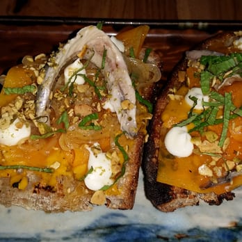 Mistral - Pumpkin butter w/ anchovies - Tapas/Small Plates Near Me - Princeton, New Jersey Mistral - Pumpkin butter w/ anchovies - Tapas/Small Plates Near Me - Princeton, New Jersey