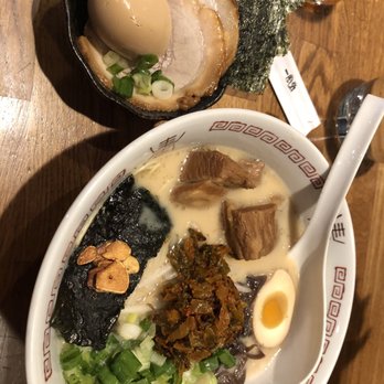 Ippudo Berkeley - Hinokuni Kumamoto with extra toppings $5 special - Ramen Near Me - Berkeley, California