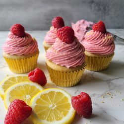Armijo Baking - Lemon Raspberry Cupcakes