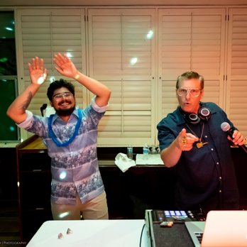 Scott Topper Productions - Scott on the right!  Assistant on the left!  Kept everyone dancing all night long! - DJs Near Me - Santa Barbara, California