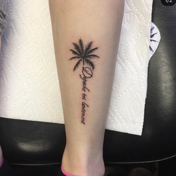 Vic Ink - Palm tree tat - Tattoo Near Me Vic Ink - Palm tree tat - Tattoo Near Me