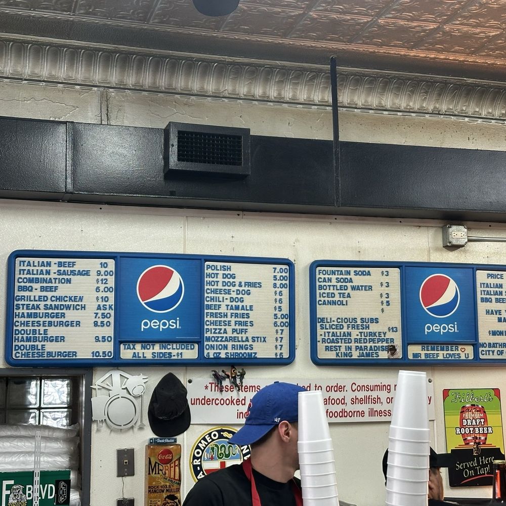 Mr. Beef - Menu - Fast Food Near Me - Chicago, Illinois