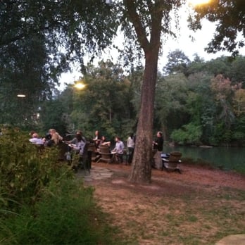 Canoe - The outside bar area. Very peaceful (cept other guests) but still nice - New American Near Me - Atlanta, Georgia