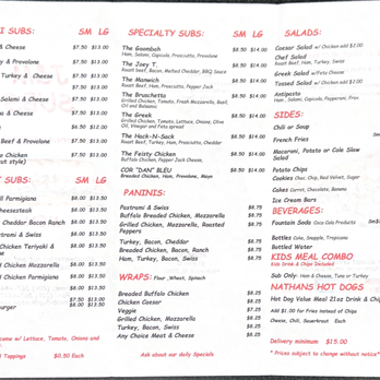 J & M SUBS - Menu - Wraps Near Me - Hackensack, New Jersey