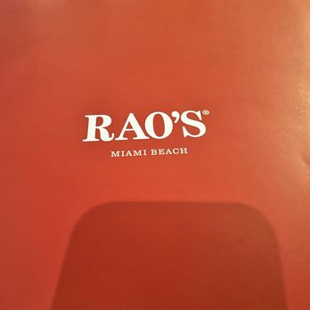 Rao's Miami Beach - Italian Near Me - Miami Beach, Florida