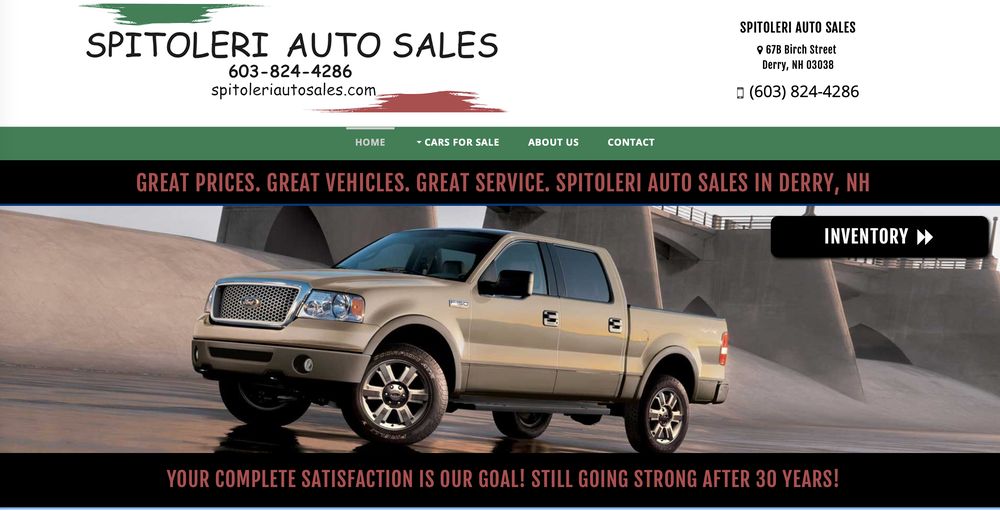 SPITOLERI AUTO SALES Updated April 2024 67 B Birch St, Derry, New
