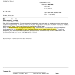Farmland Pets And Feed - Another citation for Farmland's Puppy Mill supplier
