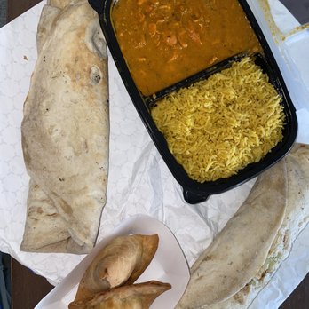 Alibaba Kebab - Butter chicken, potato samosa, 3 meat wrap - Mediterranean Near Me - Kenmore, New York Alibaba Kebab - Butter chicken, potato samosa, 3 meat wrap - Mediterranean Near Me - Kenmore, New York