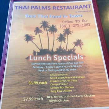 Thai Palms Restaurant - Thai Near Me - Palmdale, California Thai Palms Restaurant - Thai Near Me - Palmdale, California