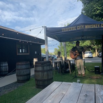 Traverse City Whiskey - Outside drinking area - Beer, Wine & Spirits Near Me - Traverse City, Michigan