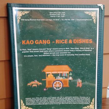 Kao Gang - Menu - Thai Near Me - Las Vegas, Nevada