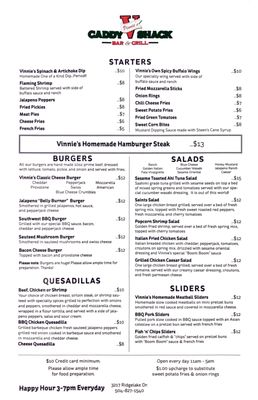 Menu photo 8 Vinnie's Caddyshack Bar & Grill Metairie, LA Menu photo 8 Vinnie's Caddyshack Bar & Grill Metairie, LA