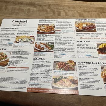Cheddar's Scratch Kitchen - Front of the menu - American Near Me - Slidell, Louisiana
