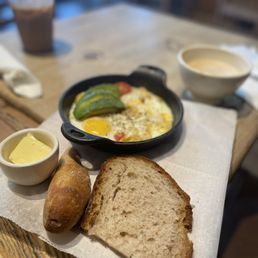 Oat milk cappuccino eggs and avocado skillet Oat milk cappuccino eggs and avocado skillet