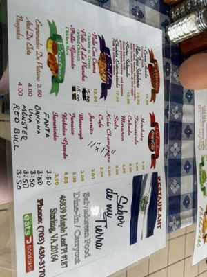 Menu photo 3 El Sabor De Mi Tierra Sterling, VA