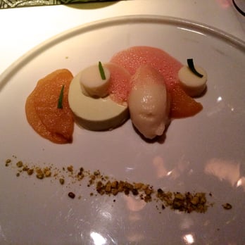 The Elderberry House - Pear and Roasted Pistachio Panna Cotta - French Near Me - Oakhurst, California The Elderberry House - Pear and Roasted Pistachio Panna Cotta - French Near Me - Oakhurst, California
