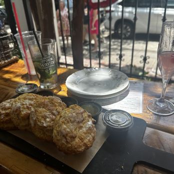 The Lady May - Biscuits, and a pink Whitney drink - Cocktail Bars Near Me - Ocean Springs, Mississippi