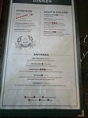 Menu photo 6 Creekside Restaurant Forks, WA