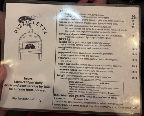 Menu photo 1 Pizzicletta Flagstaff, AZ Menu photo 1 Pizzicletta Flagstaff, AZ