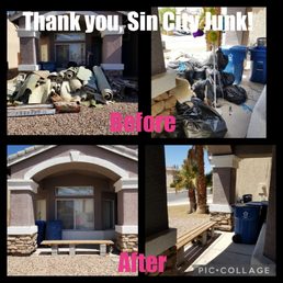Junk removal before and after. Junk removal before and after.