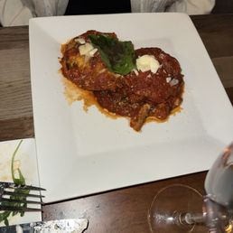 Eggplant parmigiana Eggplant parmigiana