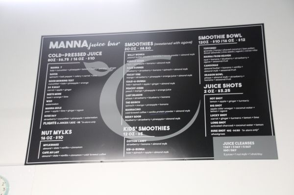 Menu photo 8 Manna Juice Bar Mansfield, TX Menu photo 8 Manna Juice Bar Mansfield, TX
