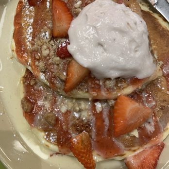 Snooze, an A.M. Eatery - Strawberry Shortcake Pancakes - American Near Me - Charlotte, North Carolina Snooze, an A.M. Eatery - Strawberry Shortcake Pancakes - American Near Me - Charlotte, North Carolina