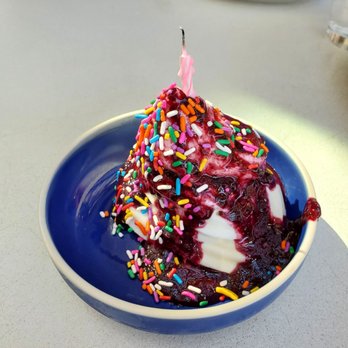 Aba - Birthday dessert on the house - Mediterranean Near Me - Chicago, Illinois
