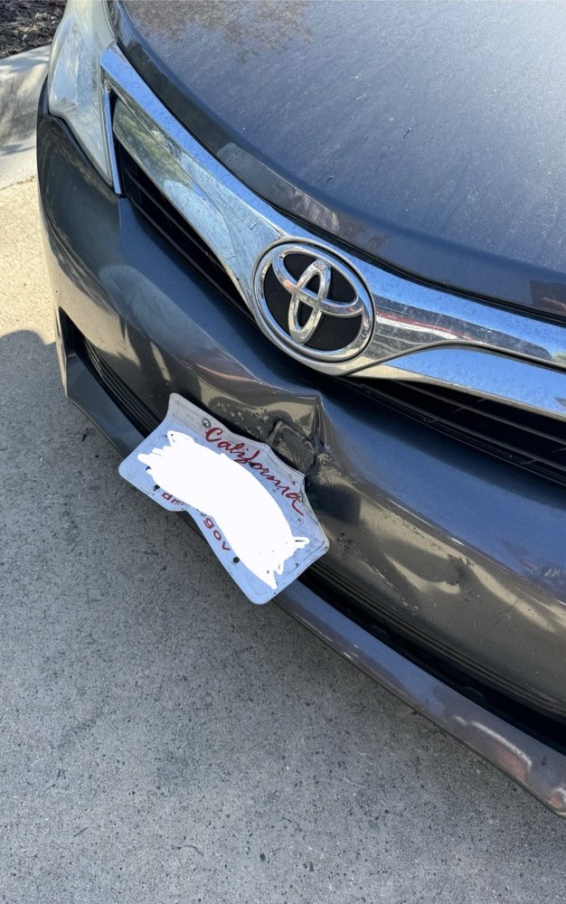Toyota bumper broken