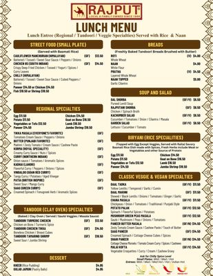 Menu photo 2 Rajput Indian Cuisine Suffolk, VA