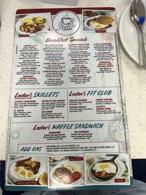 Menu photo 1 Lester's Diner Fort Lauderdale, FL